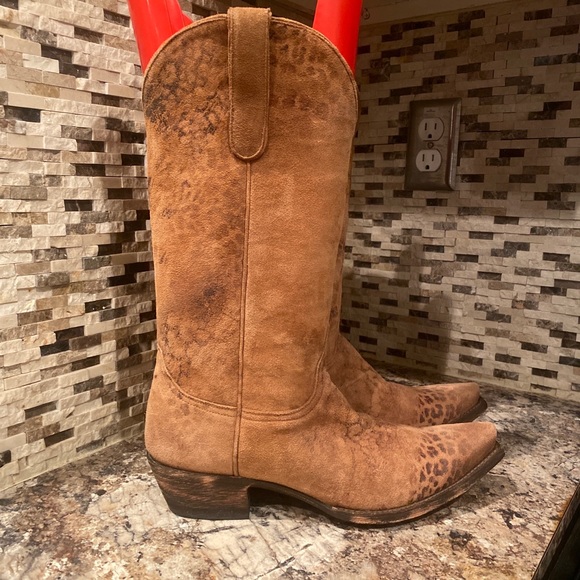 Old Gringo Leopardito Brown Boots 13 inch size 9 New - Picture 11 of 16